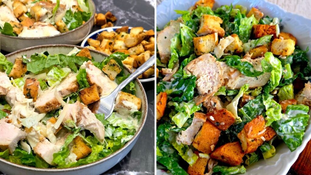 sałatka cezar z kurczakiem