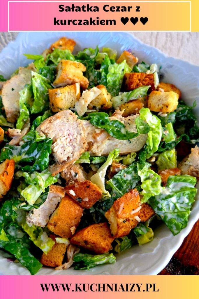 sałatka cezar z kurczakiem