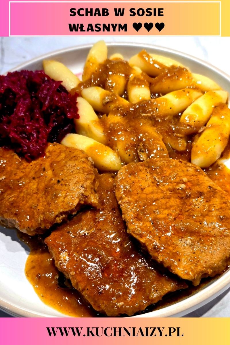 schab w sosie własnym