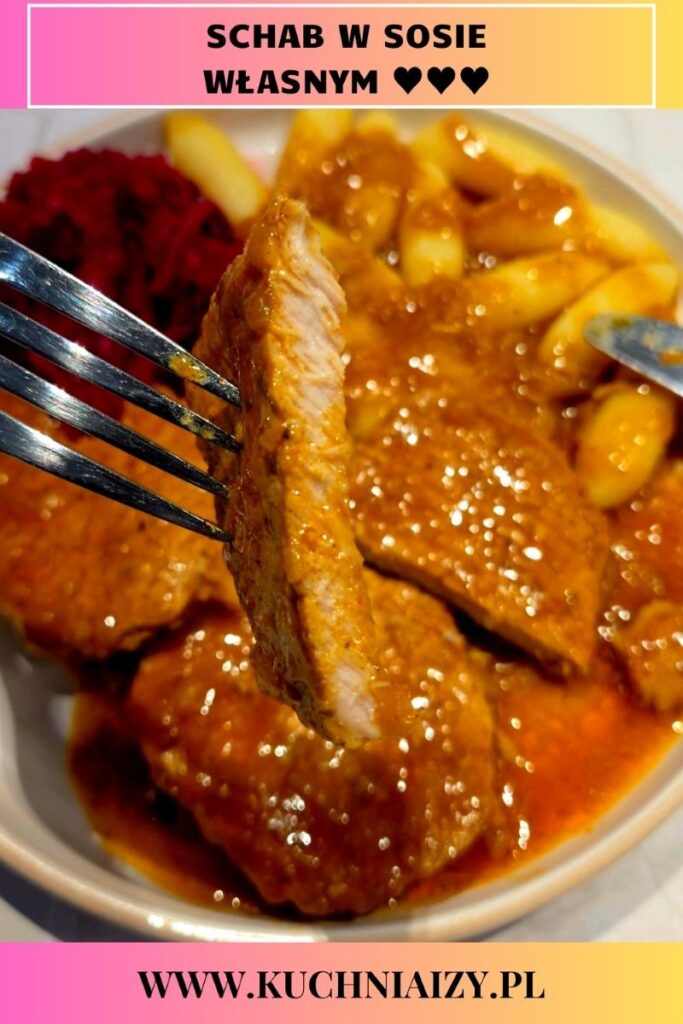 schab w sosie własnym