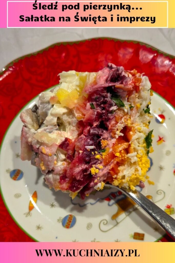 śledzie pod pierzynką przepis