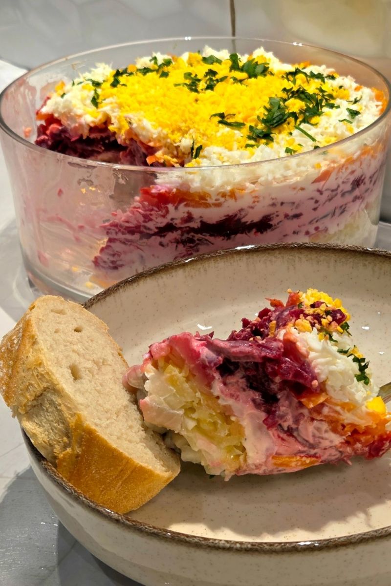 śledzie pod pierzynką