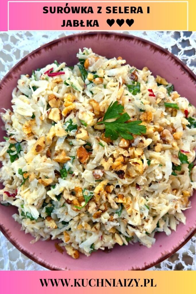 surówka z selera z orzechami