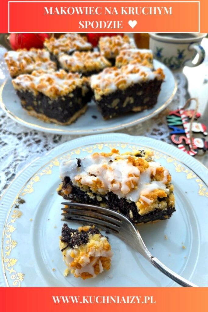 tradycyjny makowiec na kruchym spodzie