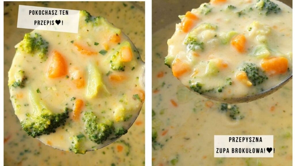 zupa brokułowa z ziemniakami