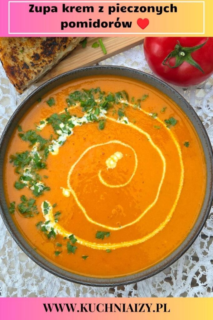 zupa krem z pieczonych pomidorów