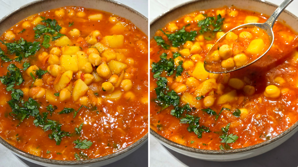 zupa z ciecierzycą i pomidorami