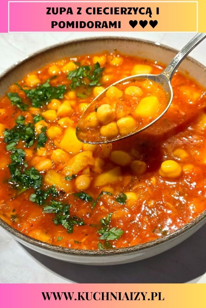 zupa z ciecierzycą i pomidorami