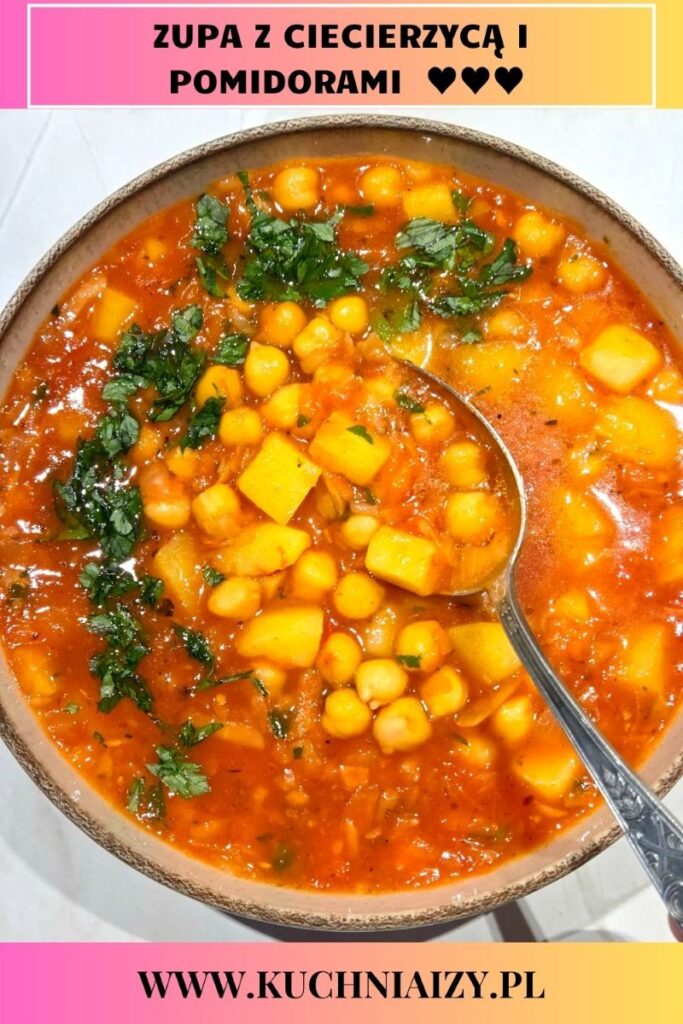 zupa z ciecierzycą i pomidorami
