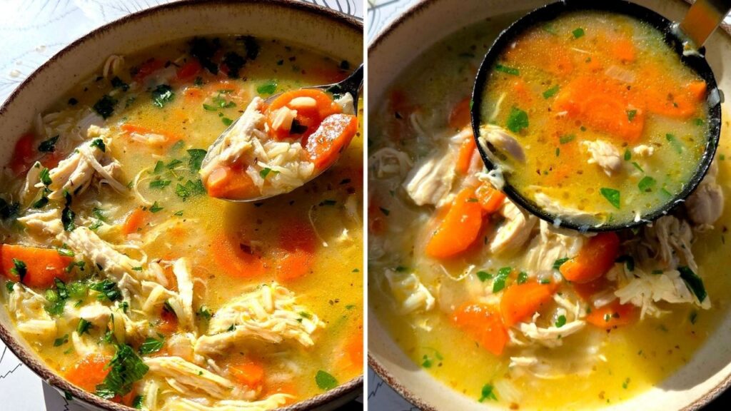 zupa z kurczakiem i ryżem