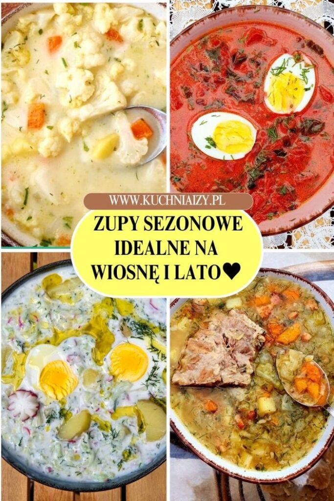 zupy z sezonowych warzyw