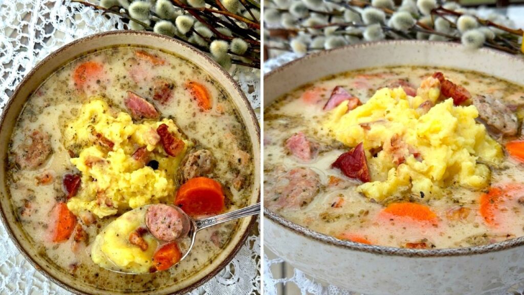 żurek z ziemniakami