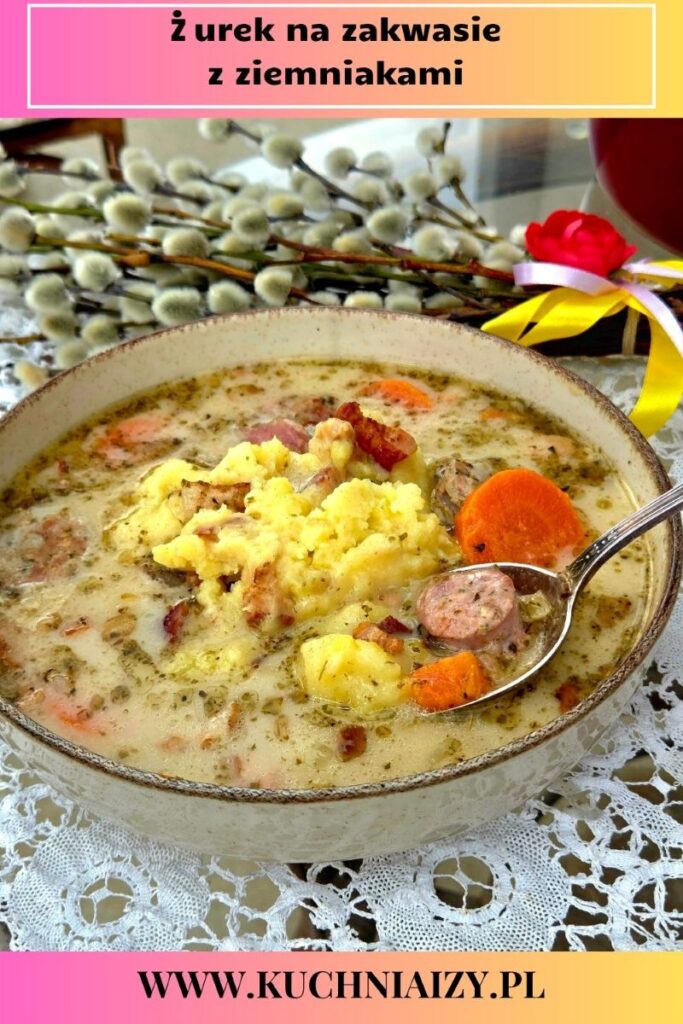 żurek z ziemniakami osobno