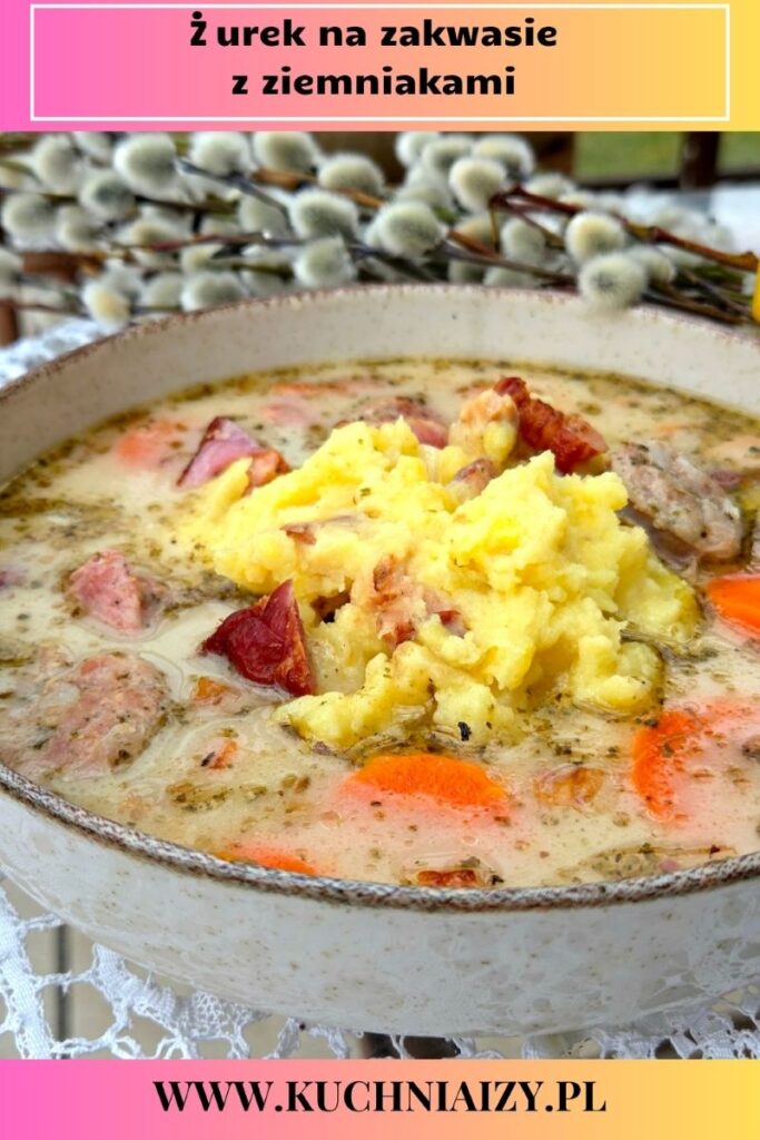 żurek z ziemniakami puree